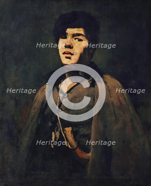 Young Shepherd, 1880. Creator: Theodule Ribot.