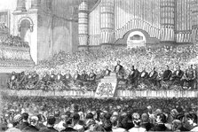 The Duke of Edinburgh and Prince Leopold at Manchester: soirée in the Free-Trade Hall, 1881. Creator: Unknown.