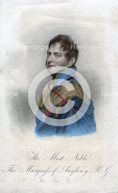Henry William Paget, 1st Marquess of Anglesey, British soldier.Artist: Thomson
