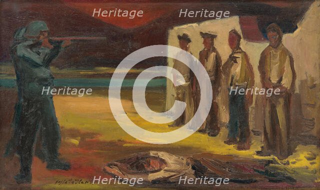 Execution, 1947. Creator: Bedrich Hoffstädter.