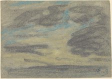 Clouds over the Sea, 1860/1865. Creator: Eugene Louis Boudin.