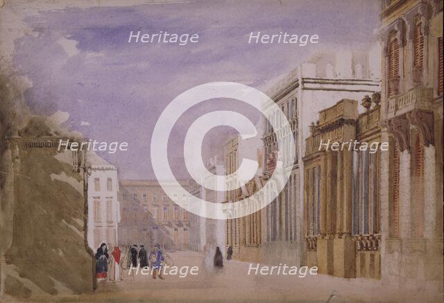 Place de Brabant, Brussels, 1826. Creator: David Cox the Elder.