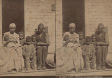 The New South family circle, [Family group on a porch], (1868-1900?). Creator: Unknown.