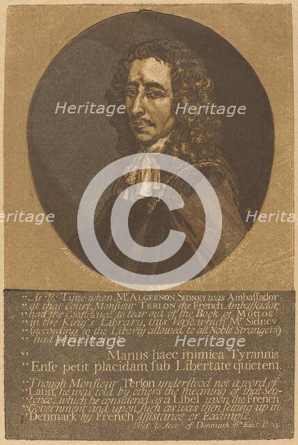 Algernon Sidney. Creator: John Baptist Jackson.