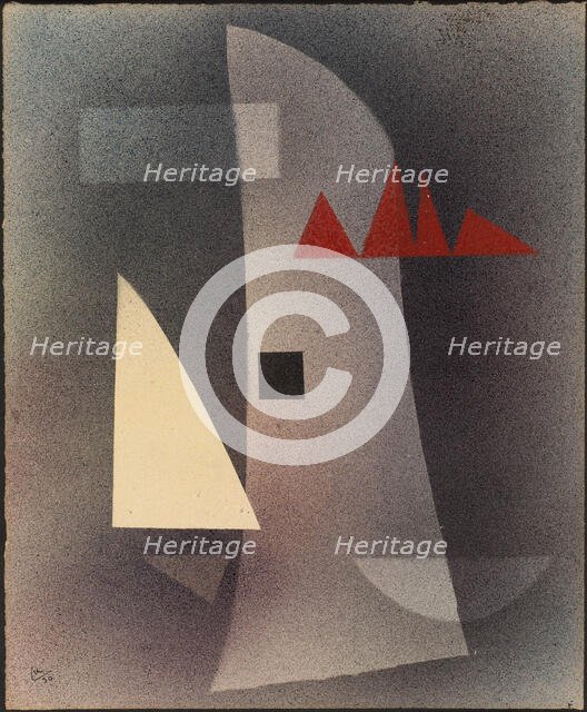 Verdunkeln (Darken), 1930. Creator: Kandinsky, Wassily Vasilyevich (1866-1944).