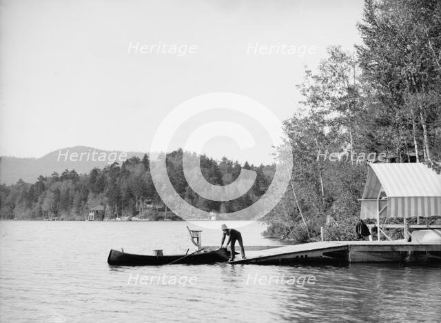 St. Regis Mountain from Upper St. Regis Lake, Adirondack Mountains, c1903. Creator: Unknown.