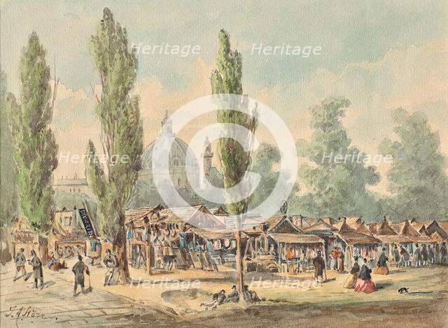 The old Tandelmarkt in Vienna, undated. Creator: J. A. Störr.