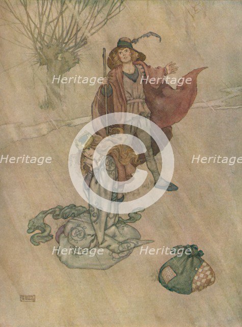 'The Swineherd Scolded and the Rain Poured Down', c1930. Artist: W Heath Robinson.