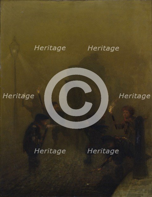 'A London fog', 1840-1894. Artist: Charles Albert Ludovici