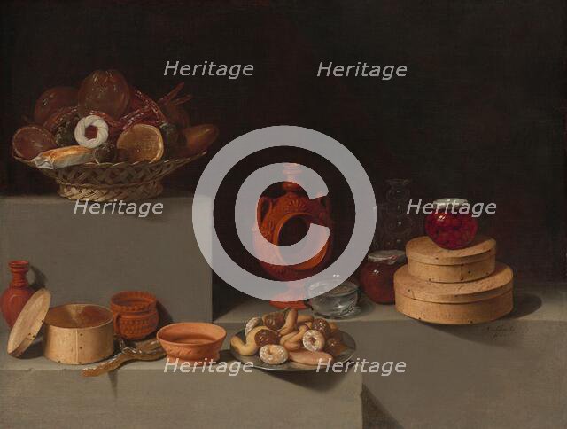 Still Life with Sweets and Pottery, 1627. Creator: Juan van der Hamen y León.