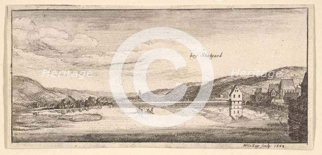 Stuttgart: The Lake, 1663-65. Creator: Wenceslaus Hollar.