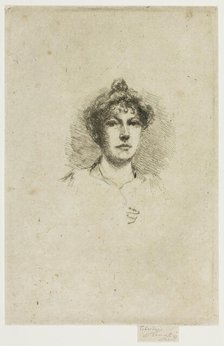 Portrait of Miss Edith Austin, 1895-1900. Creator: Theodore Roussel.