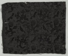 Velvet Fragment, c. 1700. Creator: Unknown.