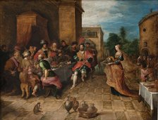 The Banquet of Herod. Salome Presents the Head of John the Baptist, 1623-1626. Creator: Frans Francken II.