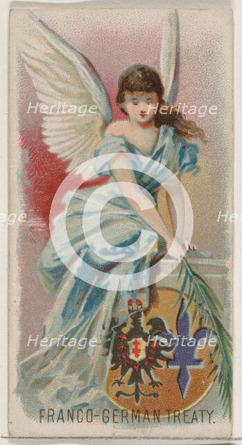 Franco-German Treaty, from the Holidays series (N80) for Duke brand cigarettes, 1890., 1890. Creator: George S. Harris & Sons.