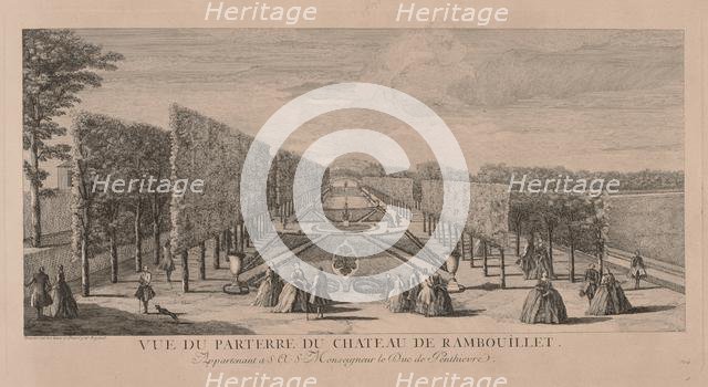Flower Garden of Chateau Rambouillet. Creator: Jacques Rigaud (French, 1681-1754).
