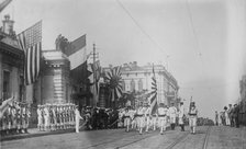 Troops in Vladivostok, Czech Hq [?], between c1915 and c1920. Creator: Bain News Service.