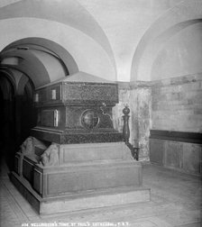 Duke of Wellington's tomb, St Paul's Cathedral, City of London, 1870-1900. Artist: York & Son.