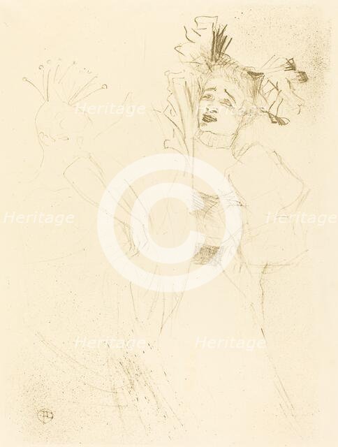 Lender Full Face in "Chilperic" (Lender de face dans "Chilpéric"), 1895. Creator: Henri de Toulouse-Lautrec.