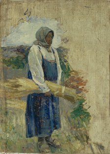 A reaper, 1896. Artist: Borisov-Musatov, Viktor Elpidiforovich (1870-1905)