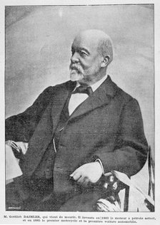 Gottlieb Daimler, German industrial pioneer, 1900. Artist: Unknown