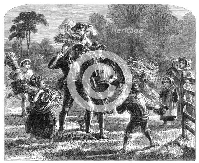 A light load from the last-reaped field, 1864. Creator: Unknown.