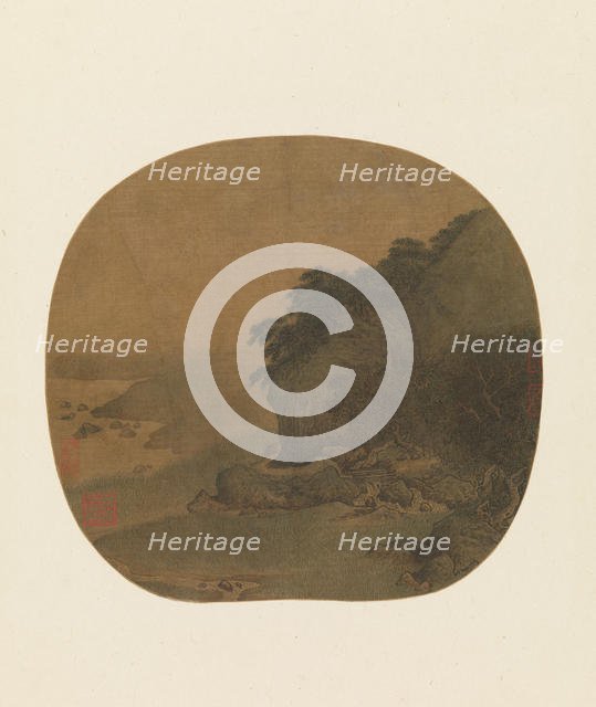 Hermitage by a Pine-covered Bluff, second half of the 12th century. Creator: Attributed to Yan Ciyu (Chinese, act. ca. 1164-81).