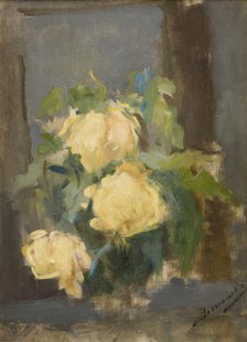 Golden Roses, 1896. Creator: Olga Boznanska.