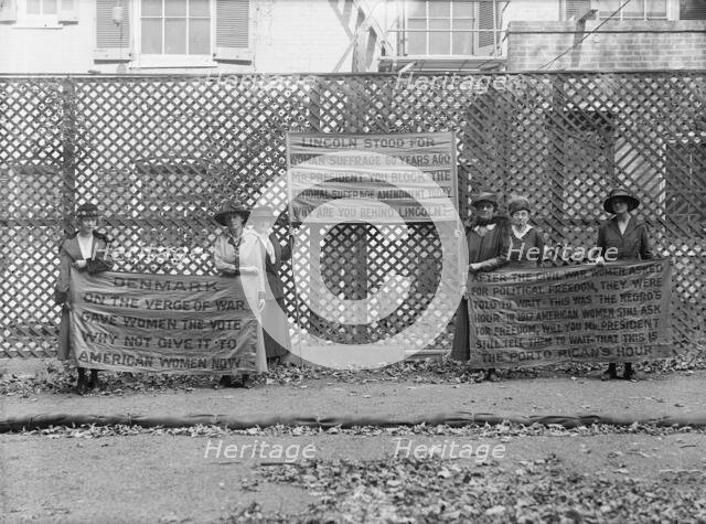 Woman Suffrage - Pickets, 1917. Creator: Harris & Ewing.