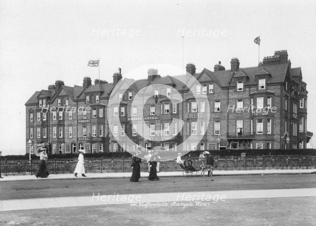 Kimbers Hotel, Cliftonville, Margate, Kent, 1890-1910. Artist: Unknown