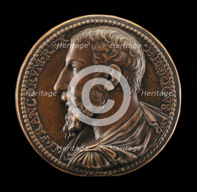 Henri II, 1519-1559, King of France 1547 [obverse], 16th century. Creator: Unknown.