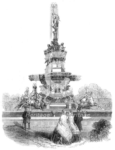 M. Durène's Fountain in the Horticultural Society's Gardens, 1862. Creator: Unknown.
