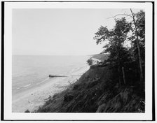 Fort Sheridan, Ill., Lake Michigan from camp, between 1880 and 1899. Creator: Unknown.