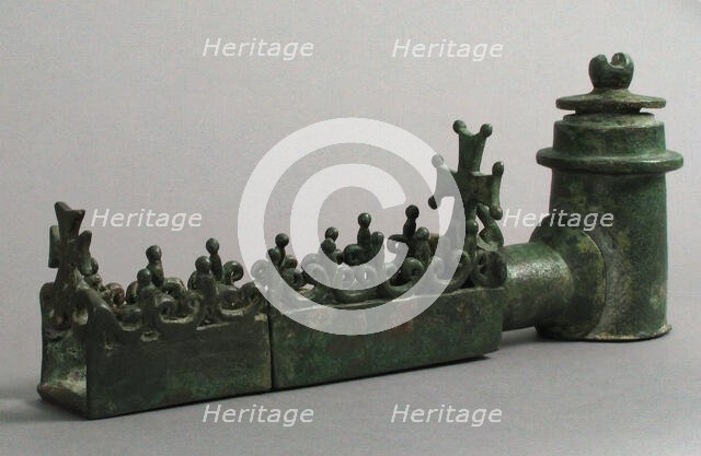 Copper-Alloy Faucet and Conduit, Byzantine, 6th-7th century. Creator: Unknown.