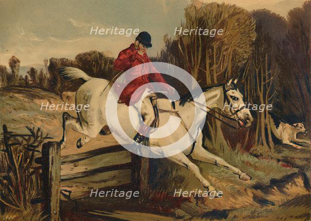 'Full Cry" - Tom Clarke, Huntsman of the Old Berkshire', c1879. Creator: Unknown.