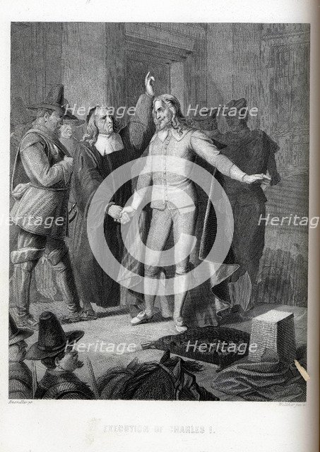 Execution of Charles I, 1882. Artist: Haendler, Paul (1833-1903)