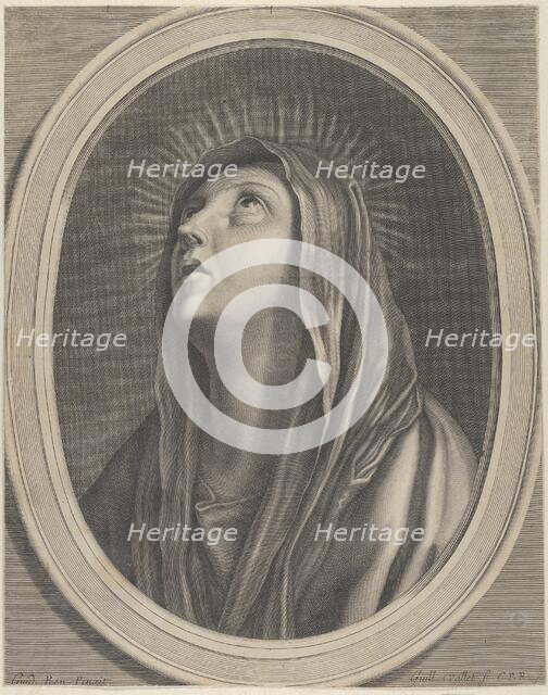 The Virgin looking up..., ca. 1650-1704. Creator: Guillaume Vallet.
