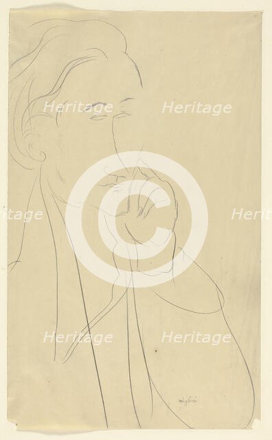 Bust of Zborowski, n.d. Creator: Amadeo Modigliani.