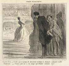 La mère de la chanteuse, 1856. Creator: Honore Daumier.