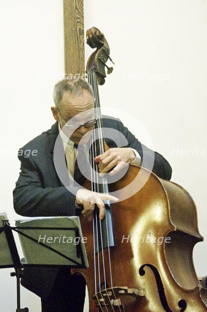 Alec Dankworth, Simon Spillett Quartet, National Jazz Archive Loughton Essex, 15 Feb 2020. Creator: Brian O'Connor.