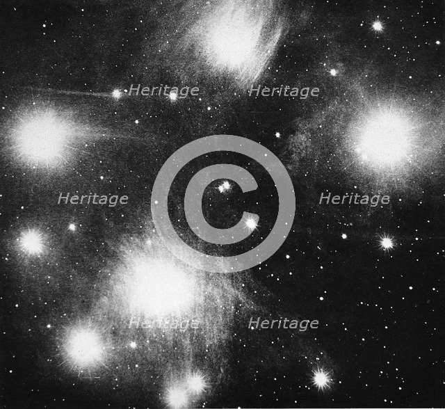 Constellation of the Pleiades (Seven Sisters), 1908. Artist: Unknown