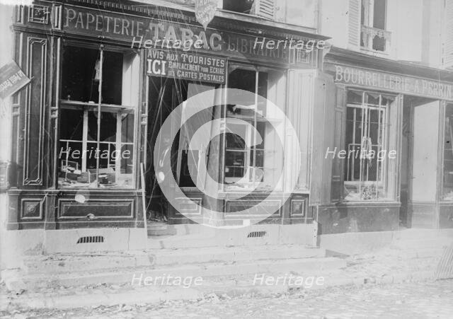 Shop in La Ferte Sous Jouarre, 7 Oct 1914?. Creator: Bain News Service.