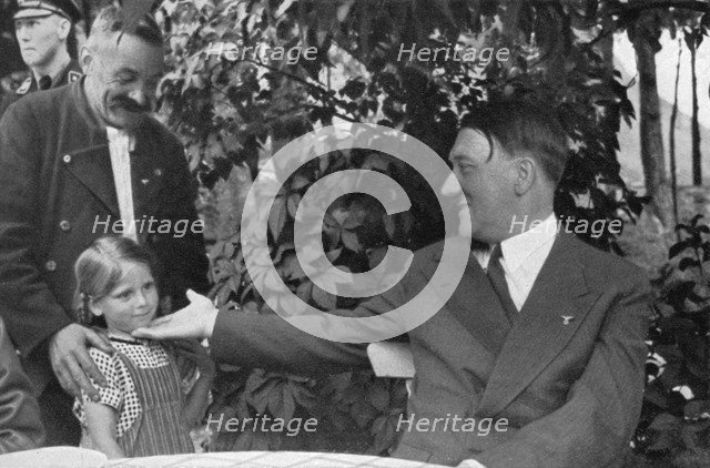 'Here, my Führer, is my grandchild', 1936. Artist: Unknown