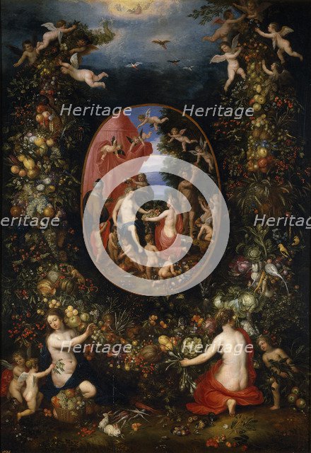 Cybele and Seasons, before 1618. Artist: Balen, Hendrik I, van (1575-1632)