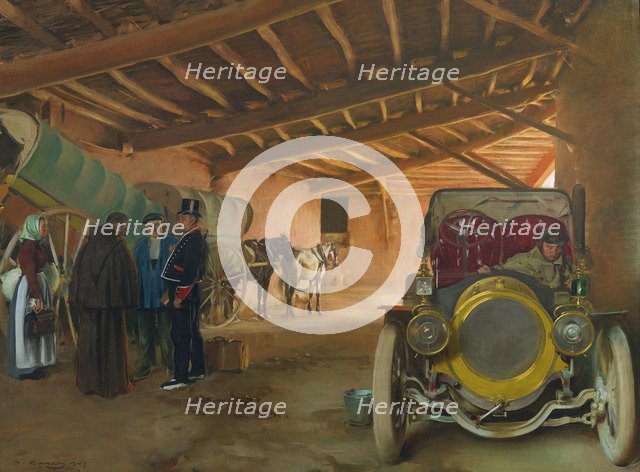 The Coach House, 1907. Artist: Casas, Ramon (1866-1932)