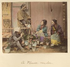 A Flower Vendor, about 1873-1883. Creator: Shinichi Suzuki I.