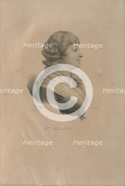 Portrait of Madame Roland (1754-1793), 1825. Creator: Delpech, François Séraphin (1778-1825).