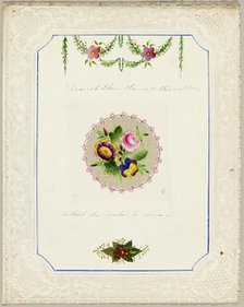 Dearest I Love Thee (valentine), 1840/50. Creator: Unknown.