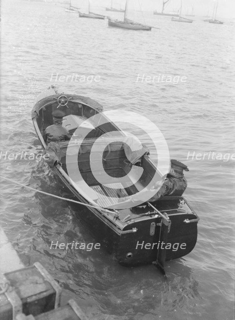 Venetia's Wolseley motor launch, 1914. Creator: Kirk & Sons of Cowes.