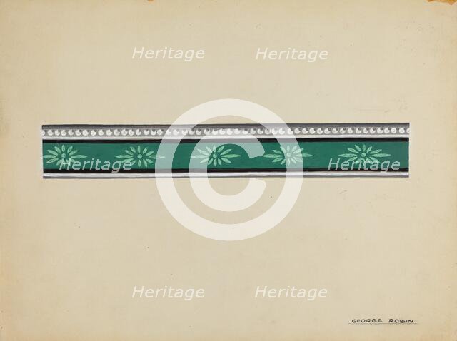 Wall Paper Border, c. 1936. Creator: George Robin.